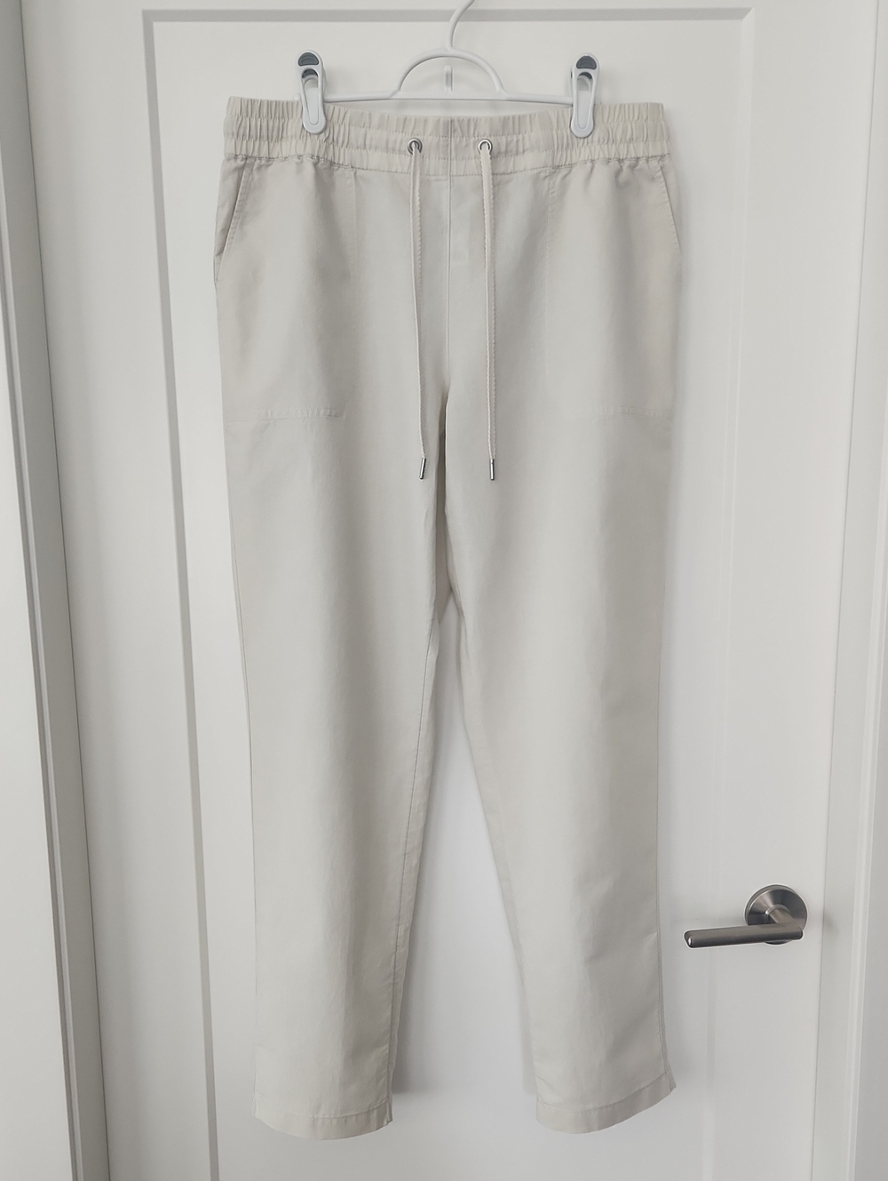 Olsen Europe Lisa Fit Straight Drawstring Linen Pant